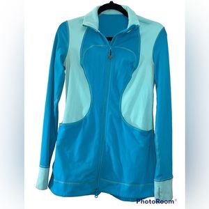 Lululemon Athletica Scuba Teal Zip Up Jacket Size 6